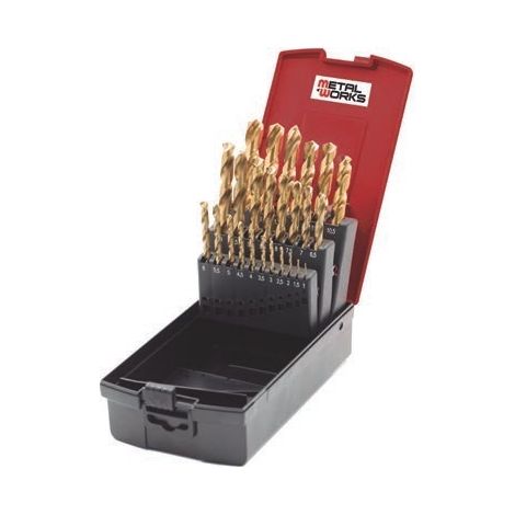 Kit de Brocas titanio 748181900 (19 Uds) METALWORKS