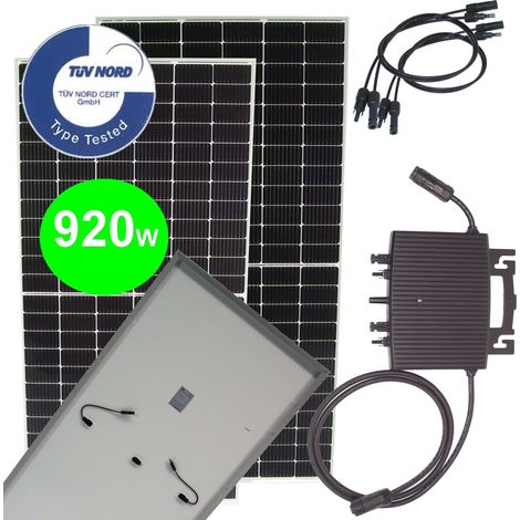 Balkonkraftwerk 920W 800W Photovoltaik Solaranlage wireless Mikro-Wechselrichter