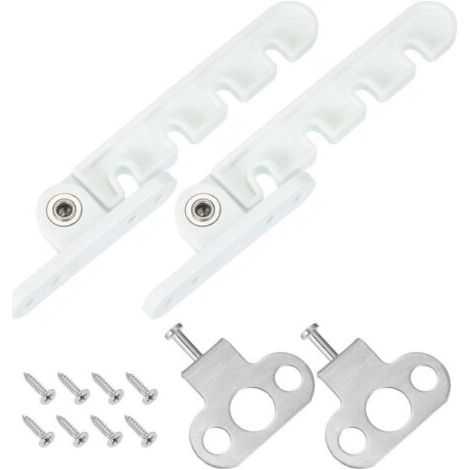 Pair Lntyq 2 PCS Entrebâilleur de fenêtre, limiteur de fenêtre à battant, verrou anti-pincement, verrouillage de sécurité de sécurité pour bébé et enfant, entrebâilleur de ventilation pour la maison