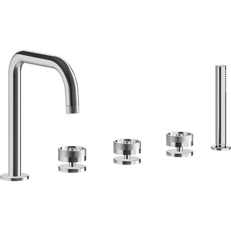 Mélangeur bain douche sur gorge chromé Rota - CRISTINA ONDYNA RT12151