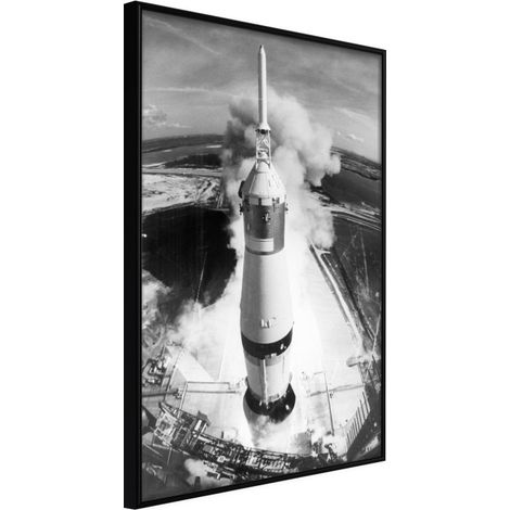 Affiche Murale Encadrée "Beginning of the Mission" 21 x 30 cm Noir