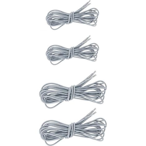 Cordon élastique de rechange pour chaises de jardin - Corde élastique robuste pour fixation de fauteuil inclinable d'extérieur - Gris - 208,3 cm et 134,6 cm (1/5)