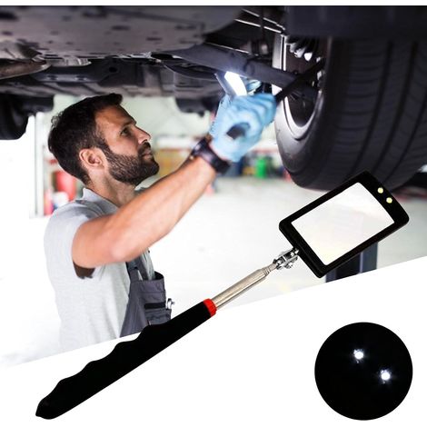 Inspection du Châssis du Moteur Détecteur De Réparation Automatique Miroir Outil De Réflecteur De Lumière LED Télescopique Pliant Multidirectionnel (1/5)