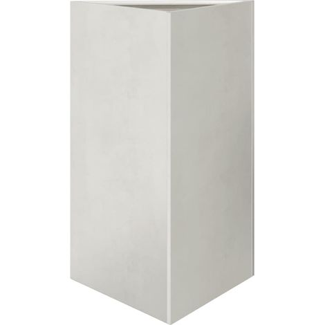 Maison Exclusive - Fioriera da Giardino Triangolare 50x43x75 cm in Acciaio Inox