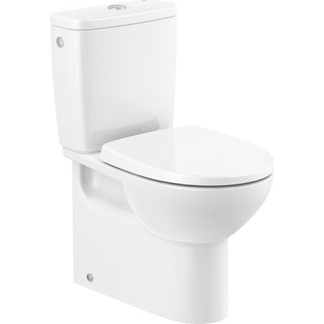 ROCA VICTORIA-N BTW Inodoro Completo Rimless Blanco - Alimentación SUPERIOR - Asiento: Caida Normal - ref: A342V05000+A341V00000+A801E60001