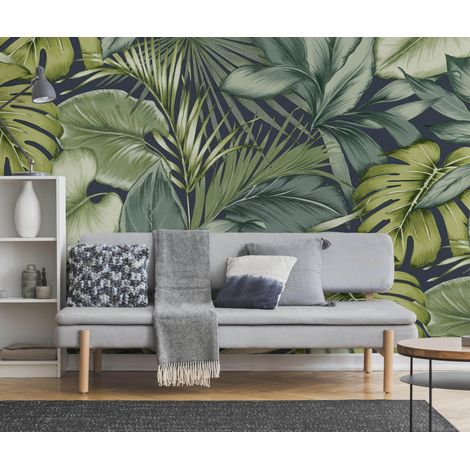 Papier peint panoramique Hawaii 280 x 300cm Vert (1/5)