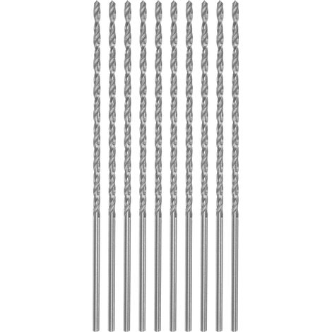 10pcs Foret Hélicoïdal Extra Longue Perceuse Mèches, 1,7mm HSS Perceuse Mèche avec Haute-Vitesse Acier Droit Tige 75mm Longueur pour Métal Boiserie Plastique Aluminium Alliage (1/5)