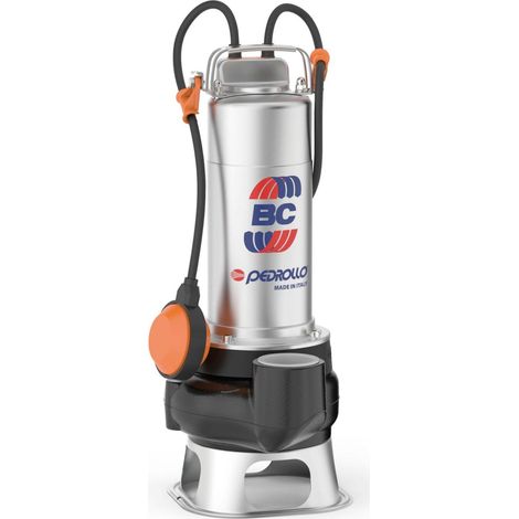 Pompe De Relevage Bi-canal Gros Débit Pedrollo Bcm 10/50 Eaux Chargées Flotteur Intégré Mono 18 M3/h 0.75 Kw (1/3)