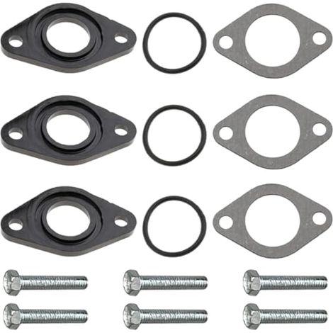 PZ19 Joint d'entretoise de Joint d'admission de collecteur de carburateur 19 mm pour 50 CC 70 CC 90 CC 110 CC 125 CC Pit Dirt Bike ATV Quad Go-Karts Scooter (Lot de 3) (1/5)