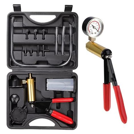Manual Vacuum Pump, Brake Fluid Bleeder Vacuum Tester, Vacuum Pump Brake Vacuum Tester Vacuum Kit Repair Tool for Car Trucks and Motorcycles (1/5)