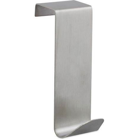 Set di 4 ganci a S pratici bagno 7 x 2,5 x 5 cm in acciaio inox argentato 130004624