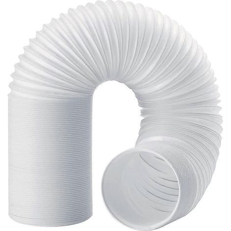 Tuyau d'évacuation 130 mm, tuyau d'évacuation pour climatisation, tuyau PVC, tuyau de climatisation, tuyau de ventilation, rétractable 2 m-AquaForge (1/5)