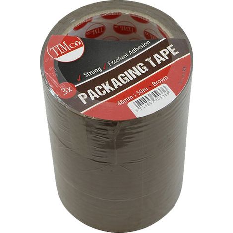 TIMCO Packaging Tape Brown - 50m x 48mm (1/3)
