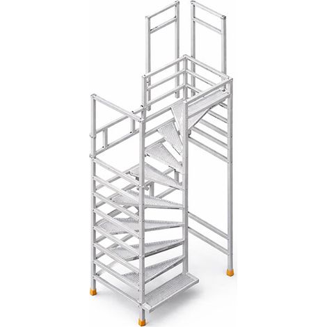 Scala 1 piano - Altezza raggiungibile 2.30 a 2.60m - Parapetto - 858000-GC (1/5)