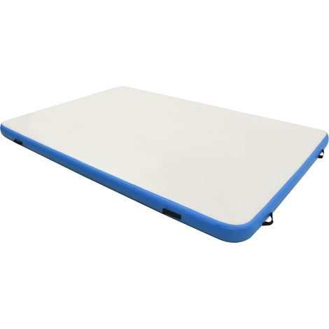 vidaXL Plataforma flotante inflable azul y blanco 200x150x15 cm (1/2)