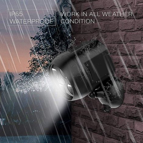 Außenleuchte mit Bewegungsmelder, wasserdicht, LED-Flutlicht mit W