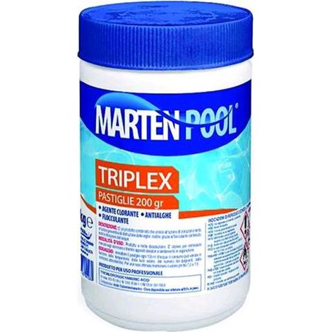 Disinfettante Clorato Marten Triplex Disco 200Gr Kg. 5