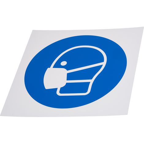 Panneau obligation, avec pictogramme : Masque obligatoire , en Plastique ( Prix pour 1 )
