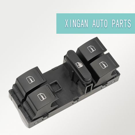 1K4959857B Window Regulator Switch Assembly is suitable for Volkswagen Sagitar, Volkswagen Magotan, Volkswagen Touran, Golf, and A5. (1/4)