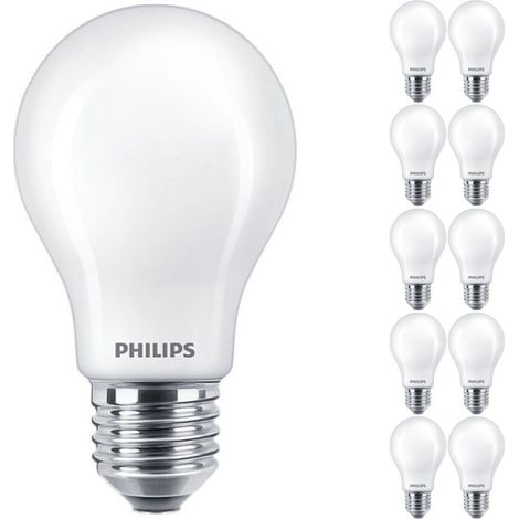 Lot 10x Philips Corepro LED Ampoule E27 Poire Dépolie 7W 806lm -