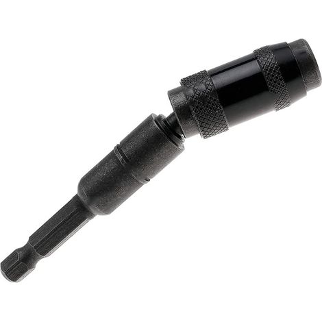 4 rallonges universelles à verrouillage – Embout d’extension pour visseuse orientable – Porte‑embout autobloquant