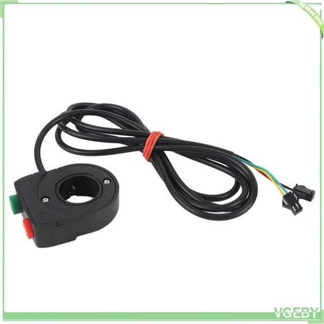 Bouton de Guidon de Commutateur de Lumière de Klaxon de Moto 2 en 1 pour le Cycle électrique de Scooter, Câble de 5 Mètres (1/4)