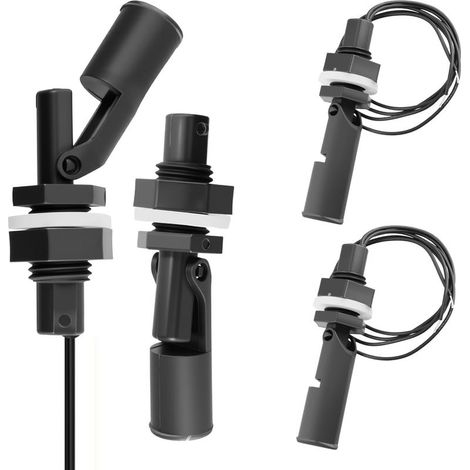 Capteur Niveau Liquide - Interrupteur Flotteur PP 220 V - Montage Latéral Horizontal - Pour Aquarium Piscine Bassin - 2 Pièces (1/5)