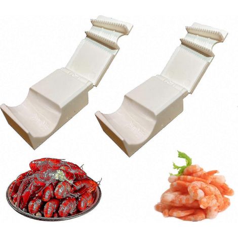 Décortiqueur d'écrevisses et crevettes - ustensile léger pour coquillage facile, outil de cuisine pratique pour retirer la carapace rapidement, modèle compact et ergonomique. (1/5)