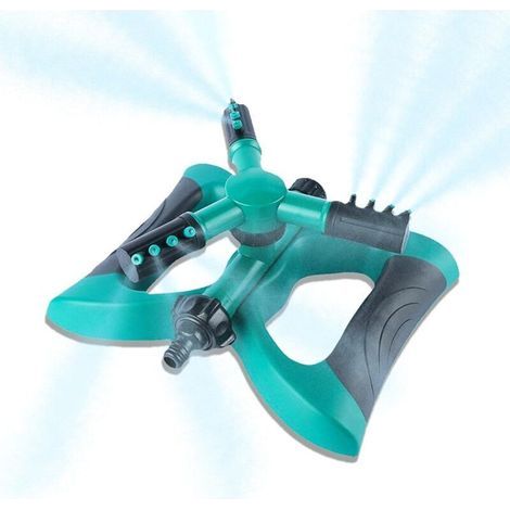 Irrigatore da giardino rotativo automatico a 360°, irrigatore per prato con larghezza di copertura da 6 a 33 piedi, base verde a farfalla collegabile a un sistema di spruzzatura per l'irrigazione dell (1/4)