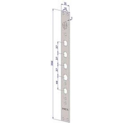 1PZ FRONTALE PER SERRATURE PORTE BLINDATE IN ACCIAIO INOX INTERNO 37 FR2530 - (FR2530XAI37)