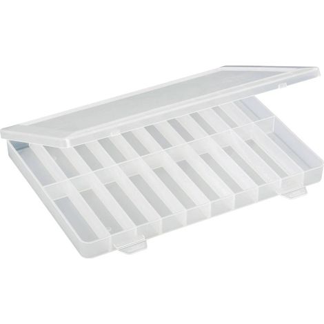 TRU COMPONENTS Scatola minuteria (L x L x A) 250 x 180 x 24 mm Scomparti: 20 suddivisione fissa Contenuto 1 pz.