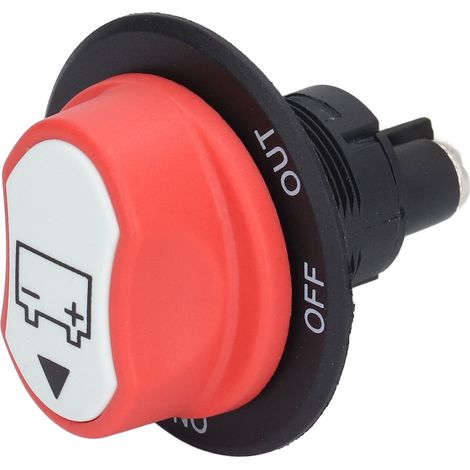 Interrupteur à bouton de batterie, coupe-circuit, sectionneur électrique, réglage MARCHE/ARRÊT/SORTIE, 50 V CC, 50 A (1/5)