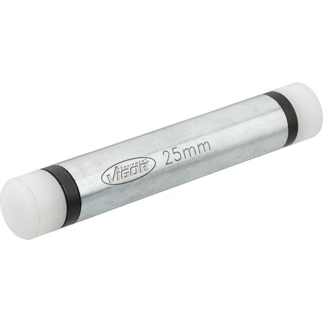 barre de frappe V1001-25, 25 mm, sans rebond avec remplissage de billes en acier, embouts en nylon interchangeables, utilisable comme rallonge de marteau (1/2)