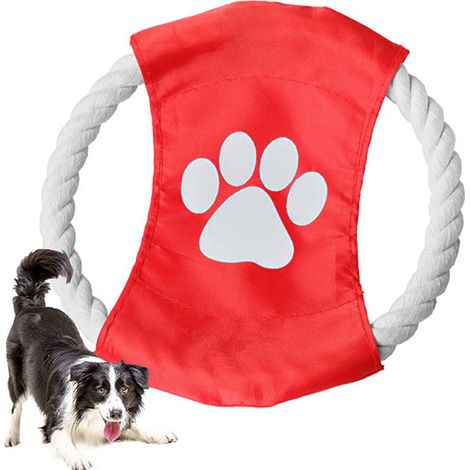 Objet pour chien à mâcher corde frisbee disque (1/5)