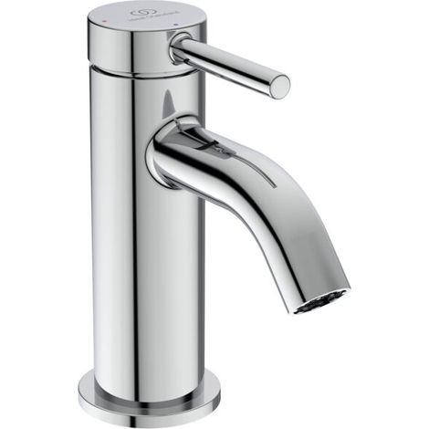 Ideal Standard Ceraline Nuovo Waschtischarmatur BlueStart Ausladung 9 cm mit Push-Open Ventil (1/4)