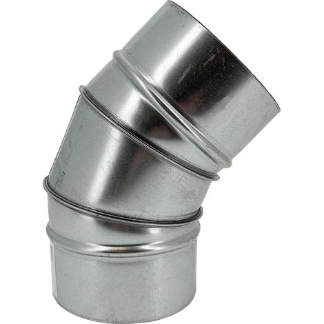 Coude à 45° en aluminium - Ø125mm pour gaine de ventilation (1/2)