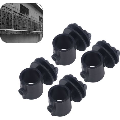 Isolateur de tige porteuse pour clôture électronique à impulsions de 2,1 cm, isolateur de clôture électronique noir (1/5)