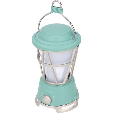Lanterne de camping LED, 2 modes d'éclairage, alimentation solaire, chargement USB-C, intensité lumineuse réglable, idéale pour la randonnée, le camping et les situations d'urgence (vert). (1/5)