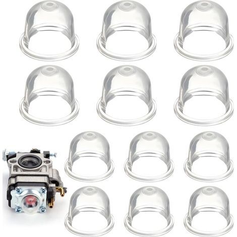 12 PièCes Poire D'AmorçAge Debroussailleuse, 22mm/19mm Pompe Amorcage Debroussailleuse, pour Tondeuse, Machine de haie,Scie à Essence, Ampoule d'amorce de Carburant de Ventilateur (1/4)