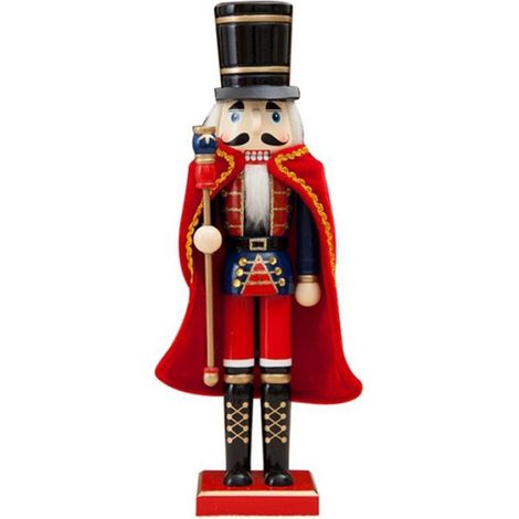 38cm Casse Noisette Marionnettes Miniatures Cadeaux de Noël Salon Décorations de Table Soldat (1/4)