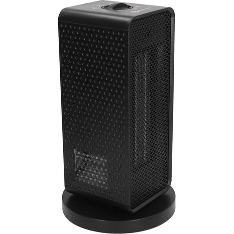 Chauffage d'appoint compact 1200 W, oscillant vertical, à chauffage rapide, avec protection contre la surchauffe et le basculement, pour chambre ou bureau, prise US 110 V. (1/5)