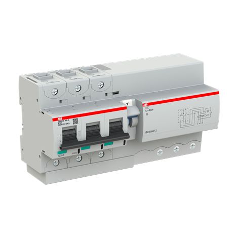 Disjoncteur Différentiel DS800P 3P 125A Cbe K 30mA Type A-APR immunisé 2CCG001345R0001 ABB G151818