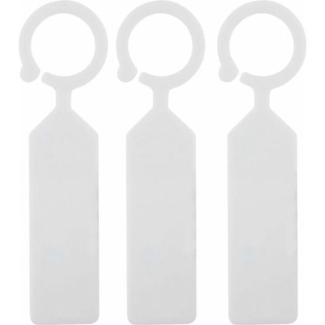 100pcs Étiquettes Marque Plantes Plastique arbre de la plante imperméable Tags jardin en plastique épais étiquettes suspendues Étiquettes de plantes de fleurs(blanc )