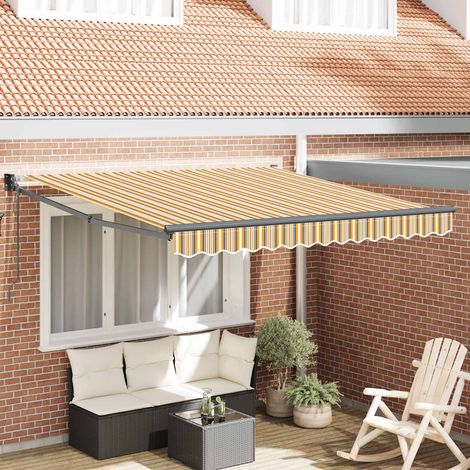 Toldo Multicolor 350 x 250 cm Poliéster y metal