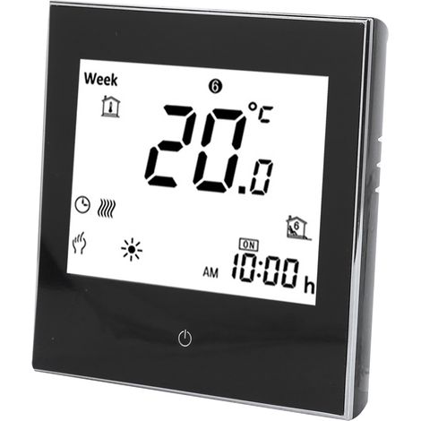 Raumthermostat für Heizung, wöchentlich programmierbar, LCD-Touchscreen, 5 A, 110–230 V Wechselstrom (1/5)