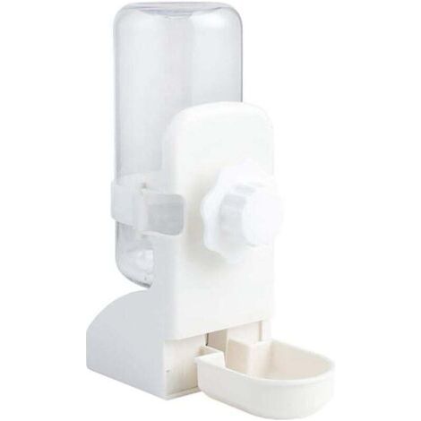 BUNTHAUS PA Automatischer Wasserspender für Kleintiere und kleine hängende Tränke für Kaninchen, Meerschweinchen, Frettchen, Meerschweinchen, weiß (1/4)