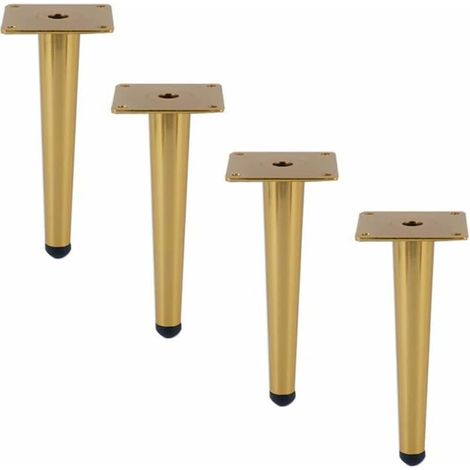Iron Furniture Racks (Thickened) Tapered Leg and Sofa Loading Racks 800kg Black/Gold - Suitable for All Kinds of DIY Furniture (1/5)