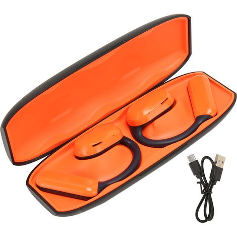 Casque Bluetooth 5.3 Oreille Ouverte Écouteur Sans Fil Orange, Réduction de Bruit, Oreillette pour Musique (1/5)