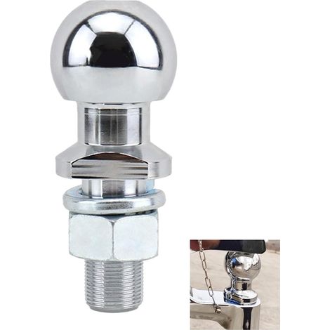 Boule De Remorque, 50mm 3.5t, Accessoires De Chariot à Boule De Remorque Universel Compatible avec Voiture, Camping-car, Camion, Tracteur