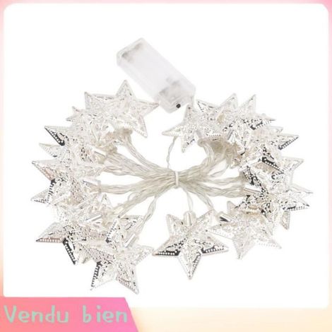Lumières de corde d’étoile Guirlande lumineuse étoile à 20led, 3 mètres, féerique, pour chambre à coucher, linge lumineuse (1/4)